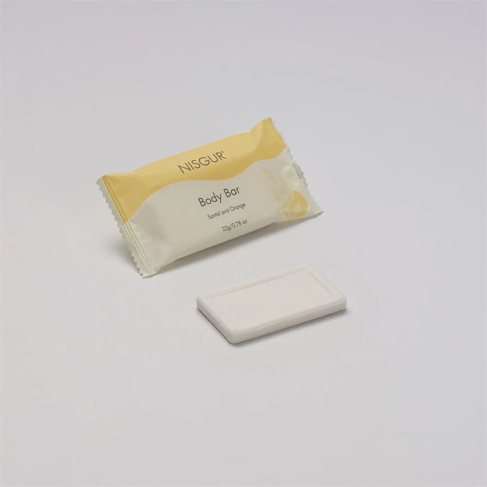 Nisgur Disposable Plastic Bagged Soap for Hotels and Travel Use