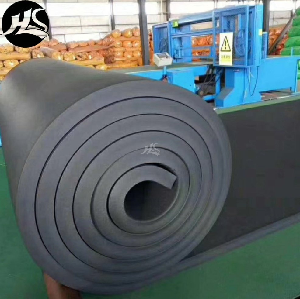 Elastomeric Plastic Rubber Foam Insulation Board for HVAC Refrigeration System Thermal Adhesive Sheets Roll