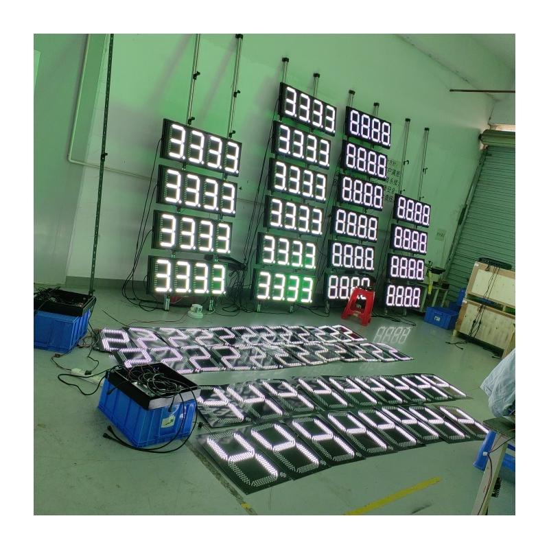 Large Outdoor 7 Segment LED Display 4 Digits Gas Station Price Display for LED Gas Display Gas Station