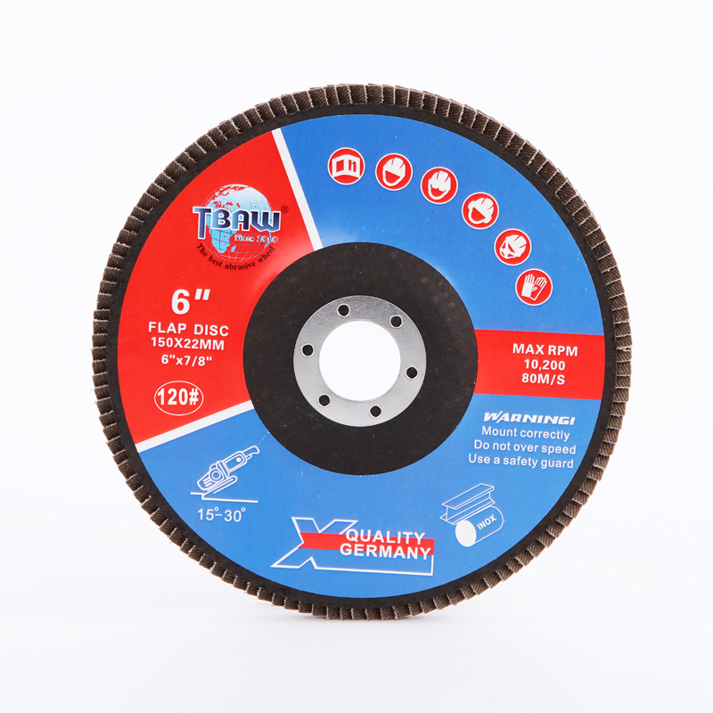 Лепестковый круг 150x22 мм, зерно 120, для металла