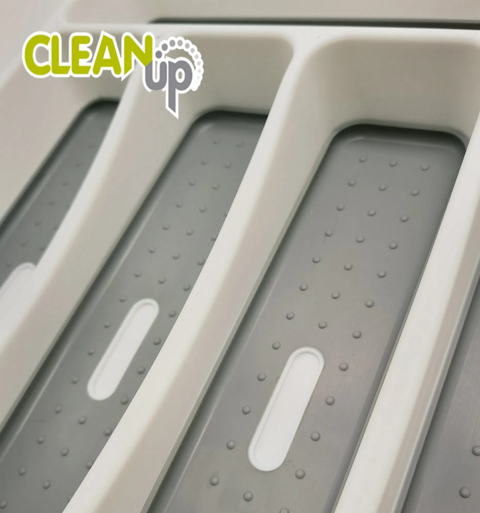 Kitchen Cabinet Drawer 5-Compartments Non Slip Silverware Cutlery Tray