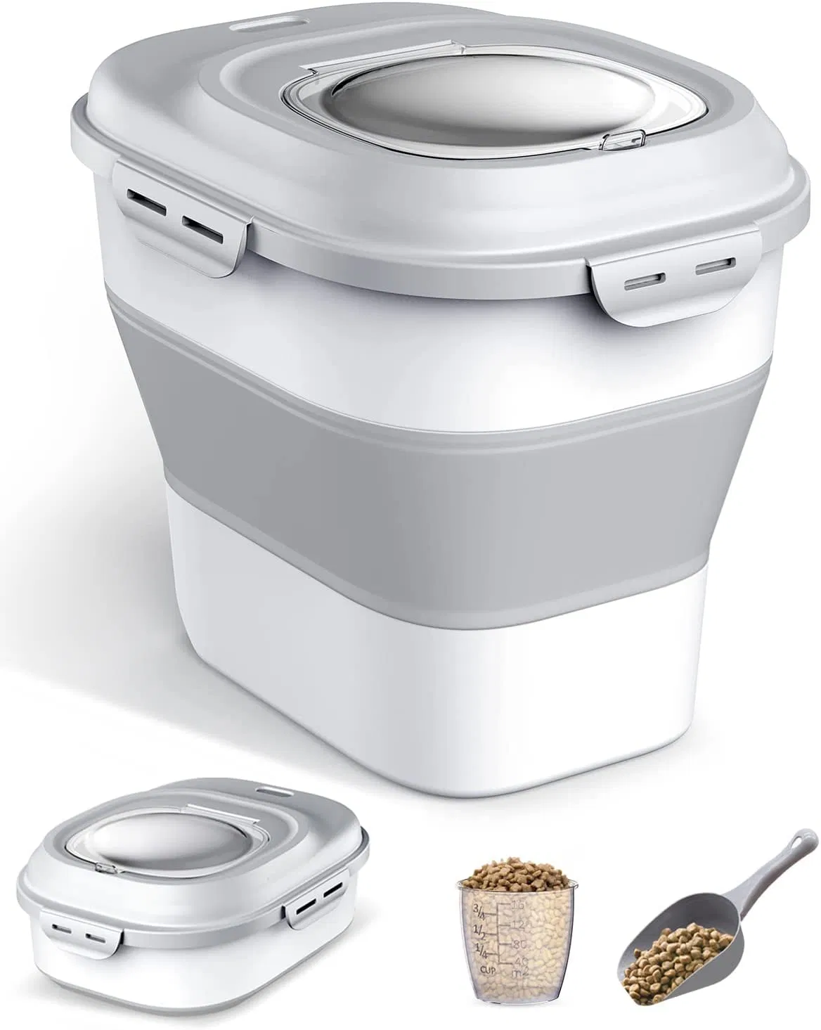 Складной контейнер для круп с мерным стаканом