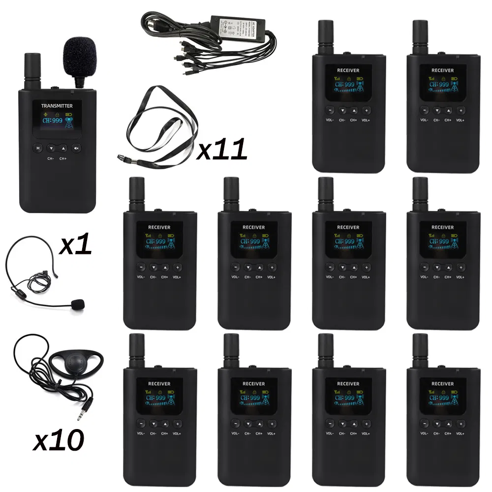 Беспроводная гиди-система 2.4 ГГц для экскурсий и конференций