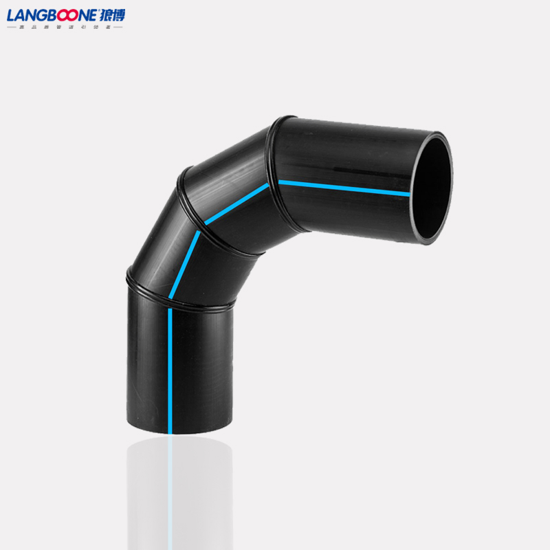 HDPE Pipe Fitting Fabricated 22.5 Deg PE Welded Segment Tee Fitting