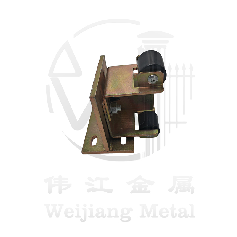Steel Sliding Gate Guide Roller Bracket with Plastic Roller for Door Guidance