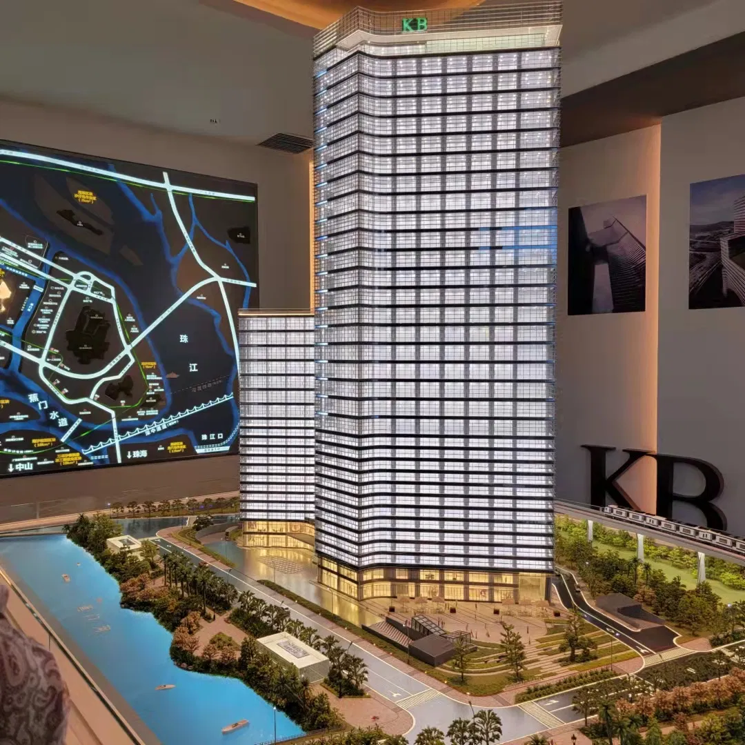 3D Customized Modern High-End Commercial Square Architectural Model