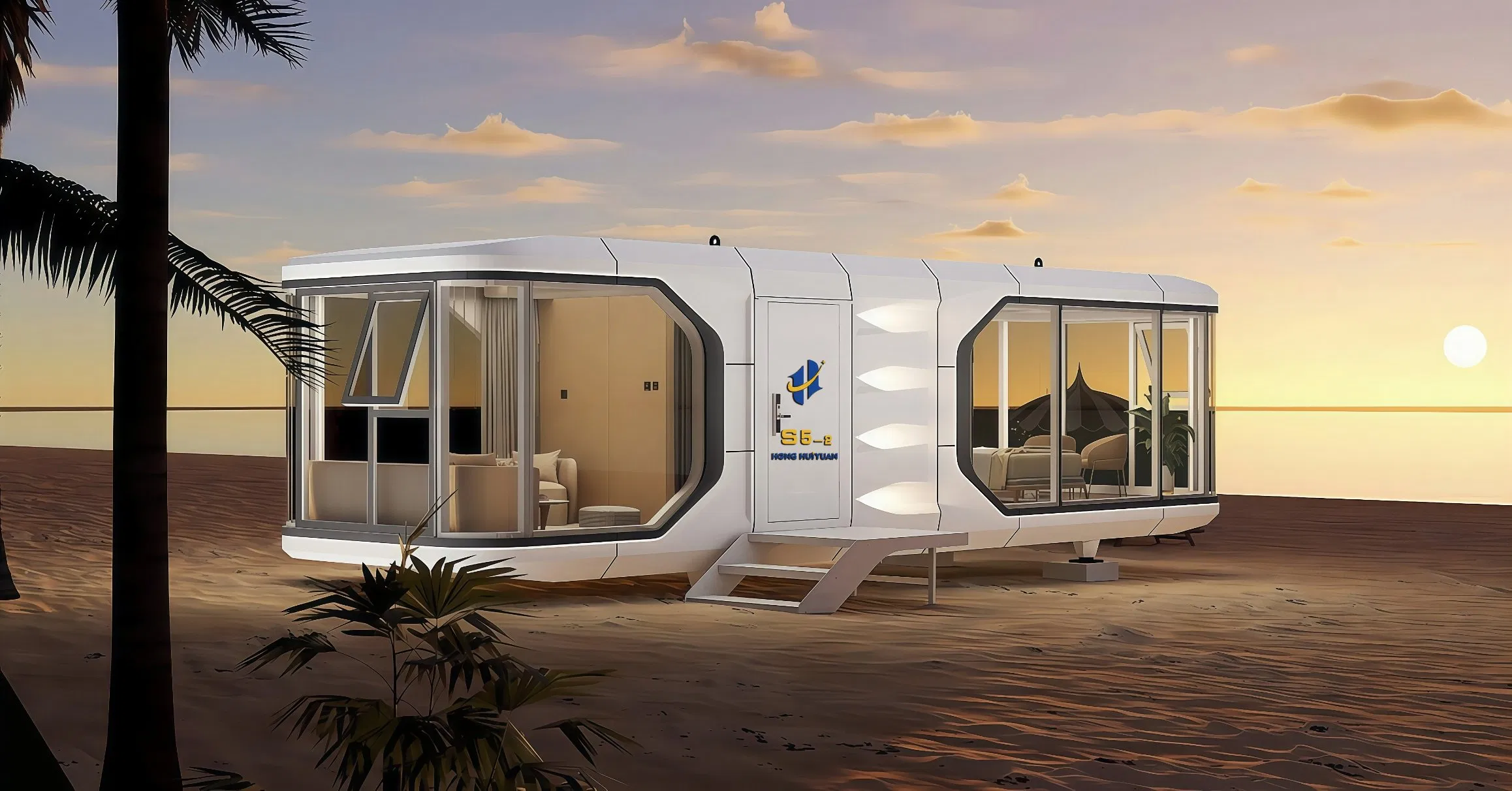 Eco-Friendly Steel Structure Capsule House with Anti-Corrosion Leisure Facilities
