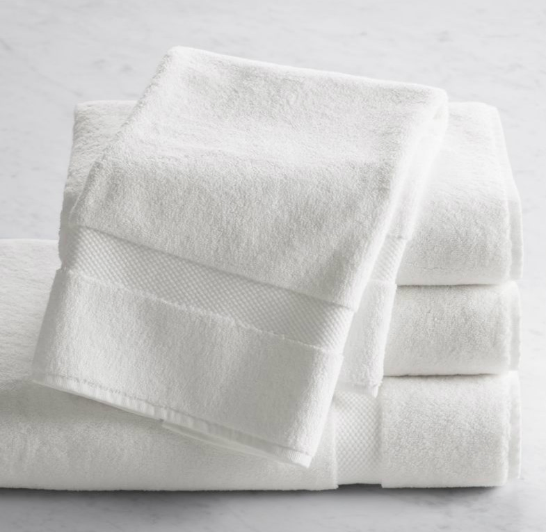 Free Sample Luxury Collection 100% Cotton Star Hotel White Bath Towel with Logo 09