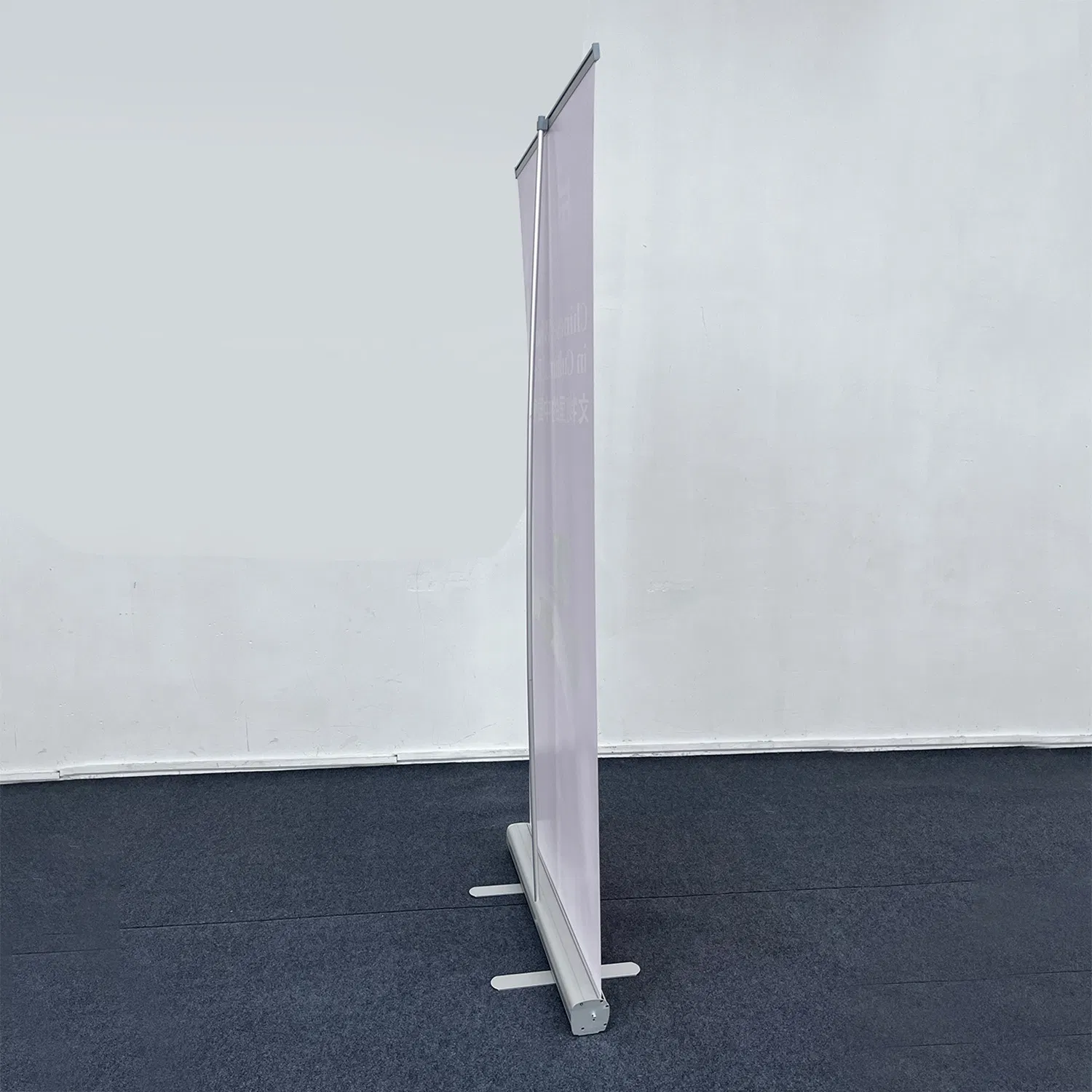 Quality 85X200cm Vertical Roll up Display Printed Poster Banner for Meeting Reception Deluxe Aluminum Alloy Clip-on Hanging Strip