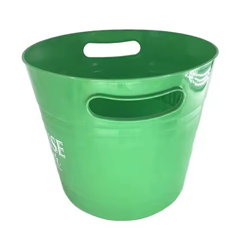 Round Plastic Ice Bucket Cooling Bar Sharing Beer Holder for Parties Ice Bucket