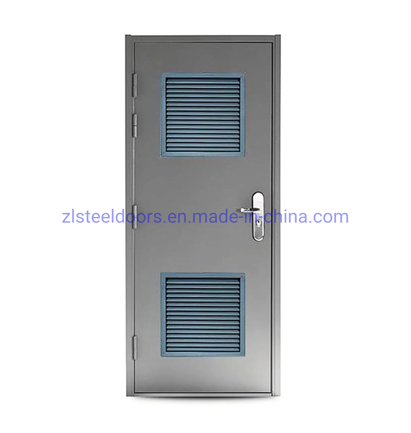 Steel Stainless Standard Custom Aluminum Single Hinged Swing Exterior Aluminium Louver Doors