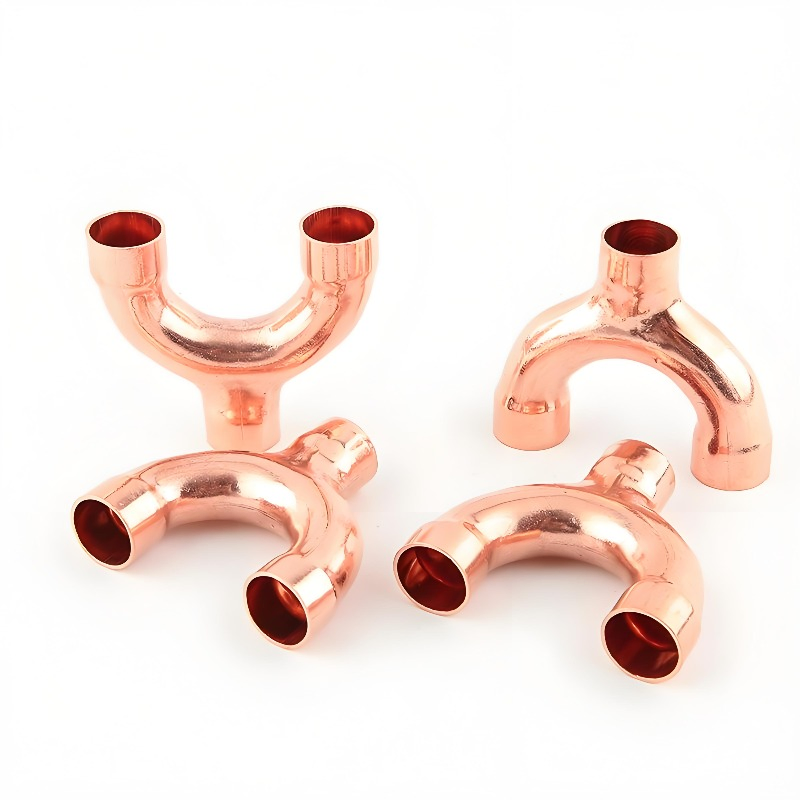 Customized HVAC Fitting Part Copper U Bend Jump Tripod