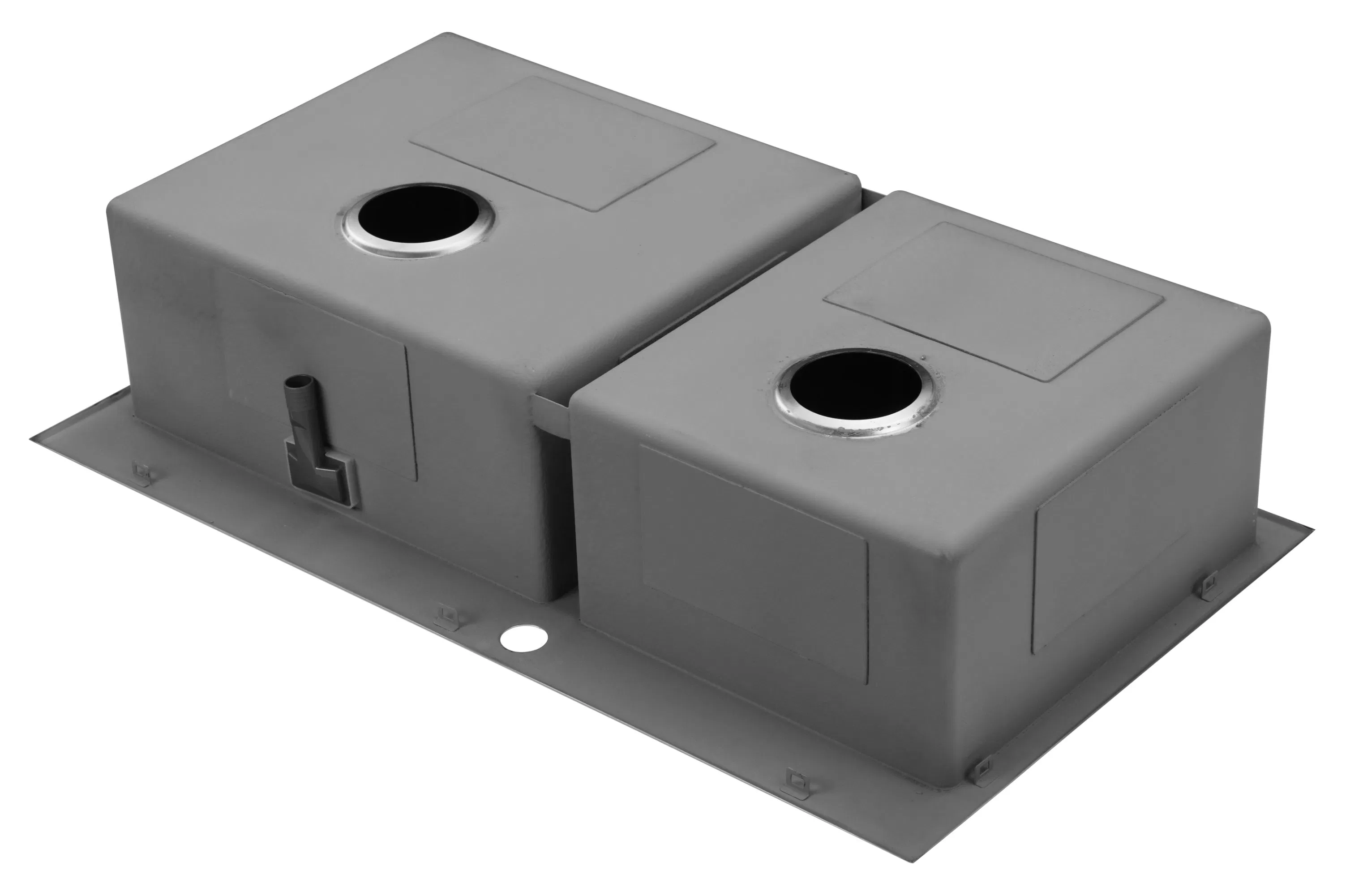 High Quality SS304 30inch Topmount Double Sink with Faucet Hole