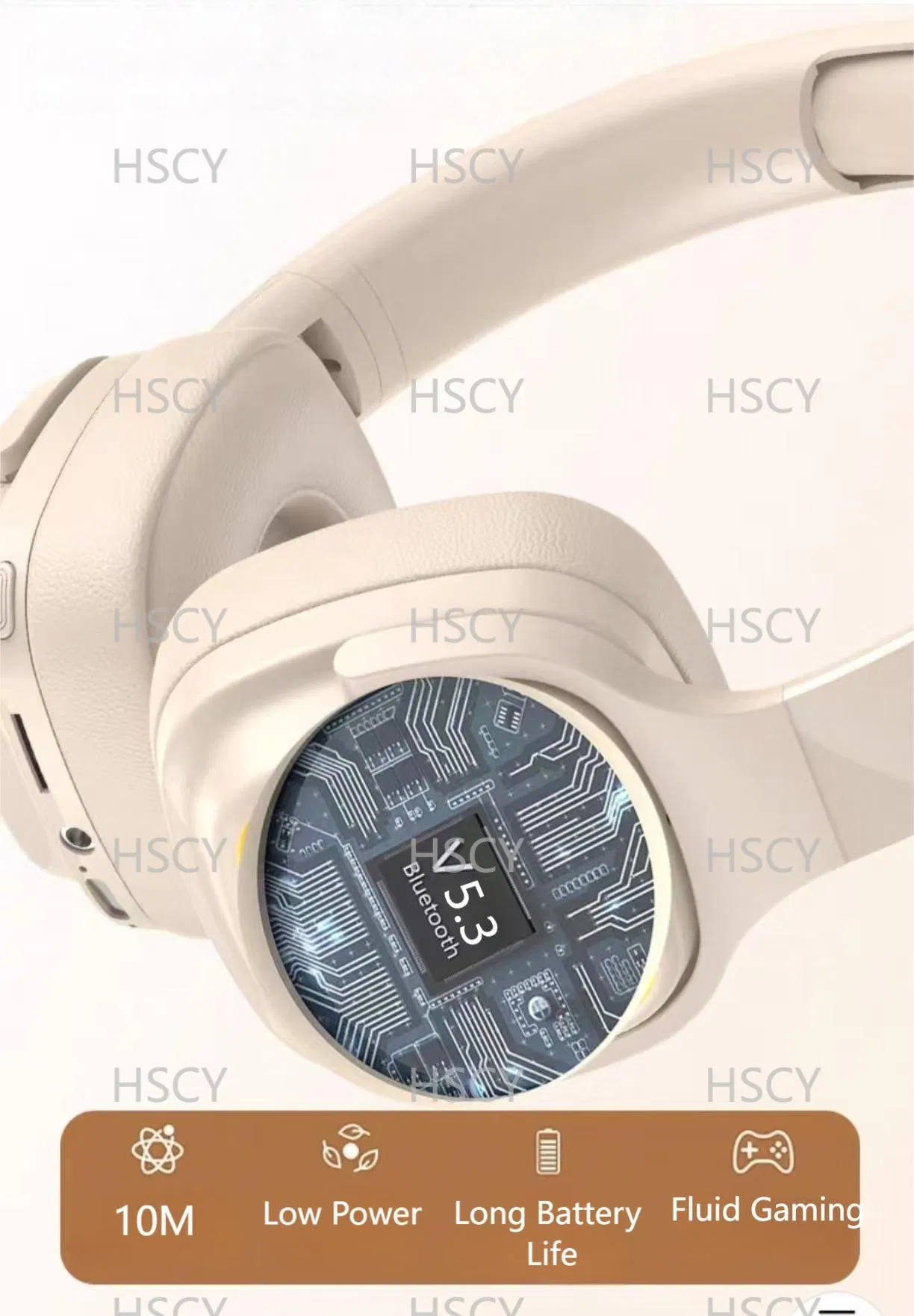 Беспроводные накладные наушники с дисплеем