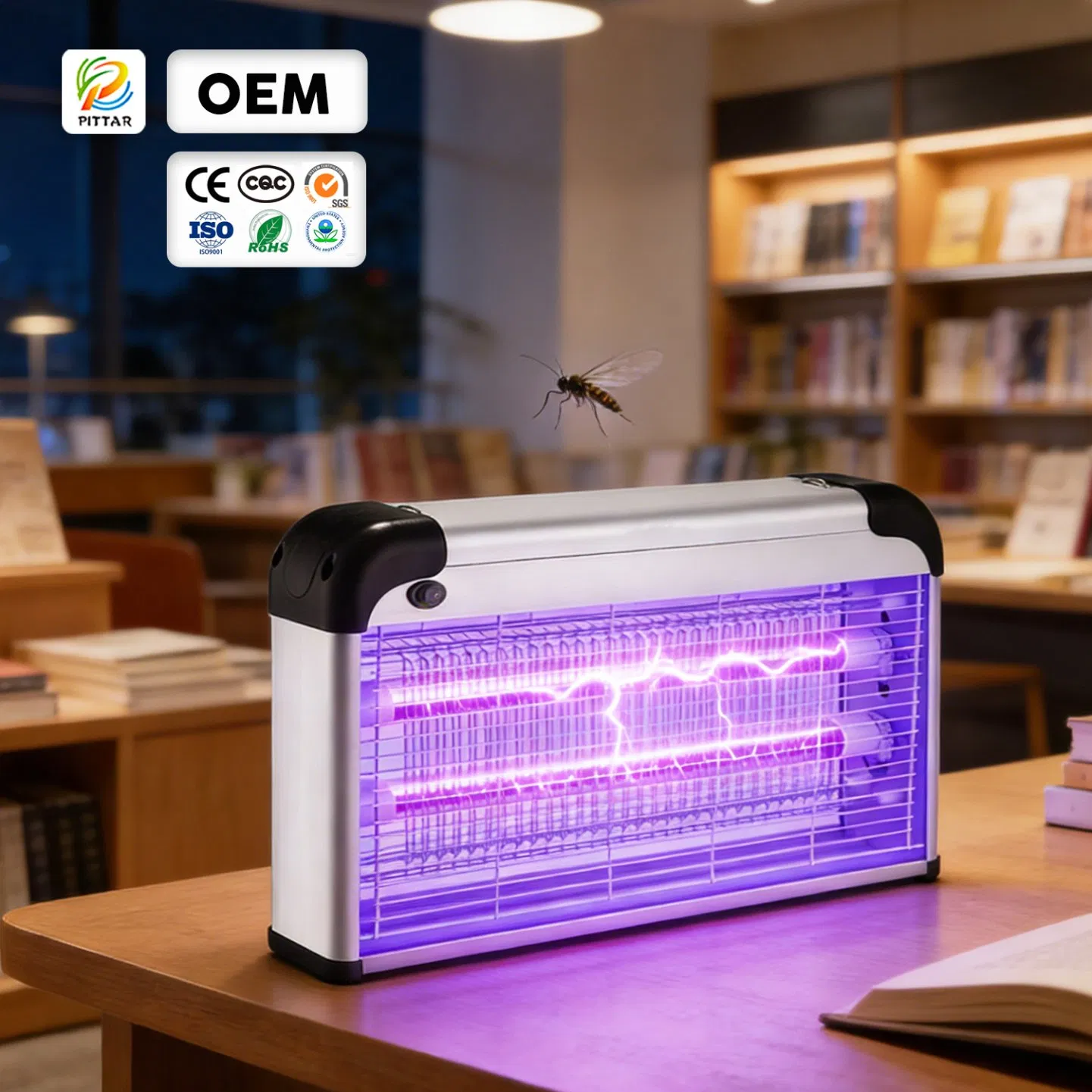 2026 Best Sellers Eco-Friendly Indoor Living Room Bedroom Study Classroom UV LED Electric Shock Bug Zapper Mosquito Trap Mosquito Killer Lamp