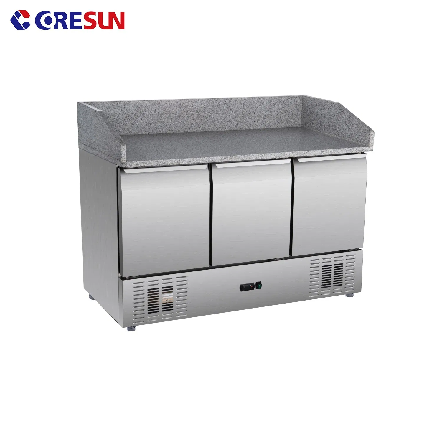 Auto Defrost Easy Clean Marble Stone Undercounter Refrigerated Counter Chiller