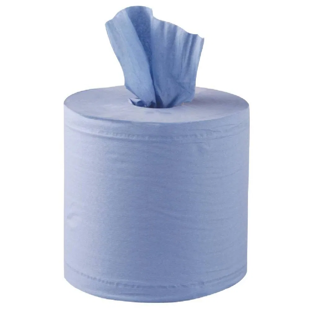 Wholesale High Quality Blue Paper Jumbo Roll Paper Towel Disposable Industrial Cleaning Paper