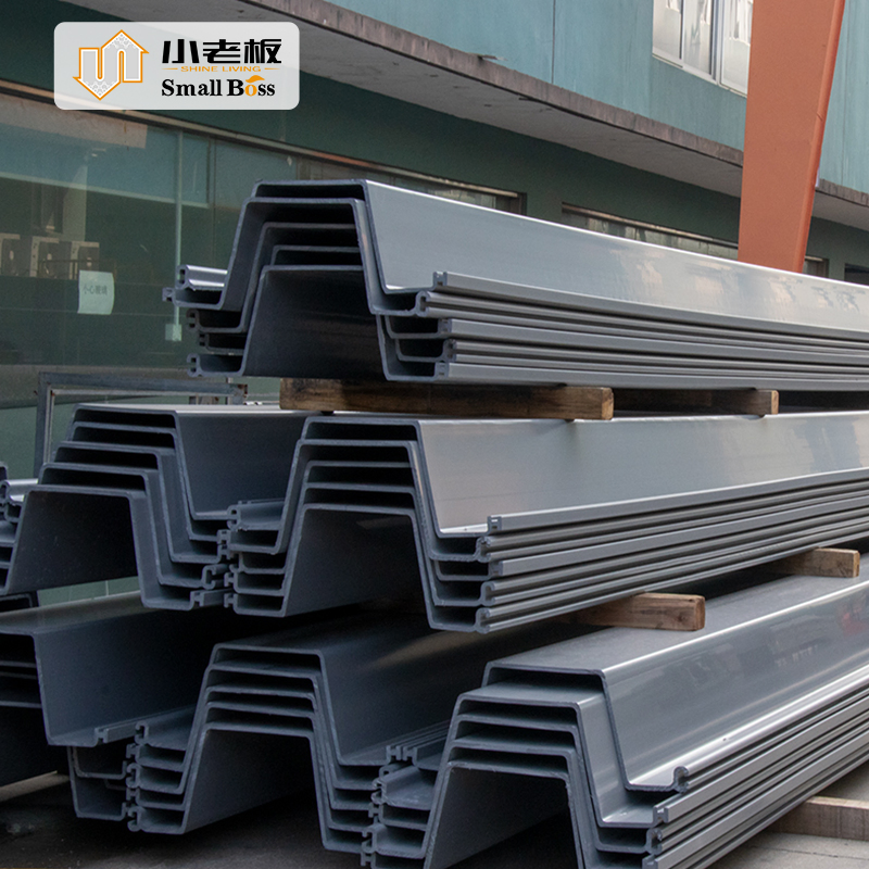 Factory PVC Sheet Pile for Erosion Control Marine Seawall Flood Control River Pond Canal