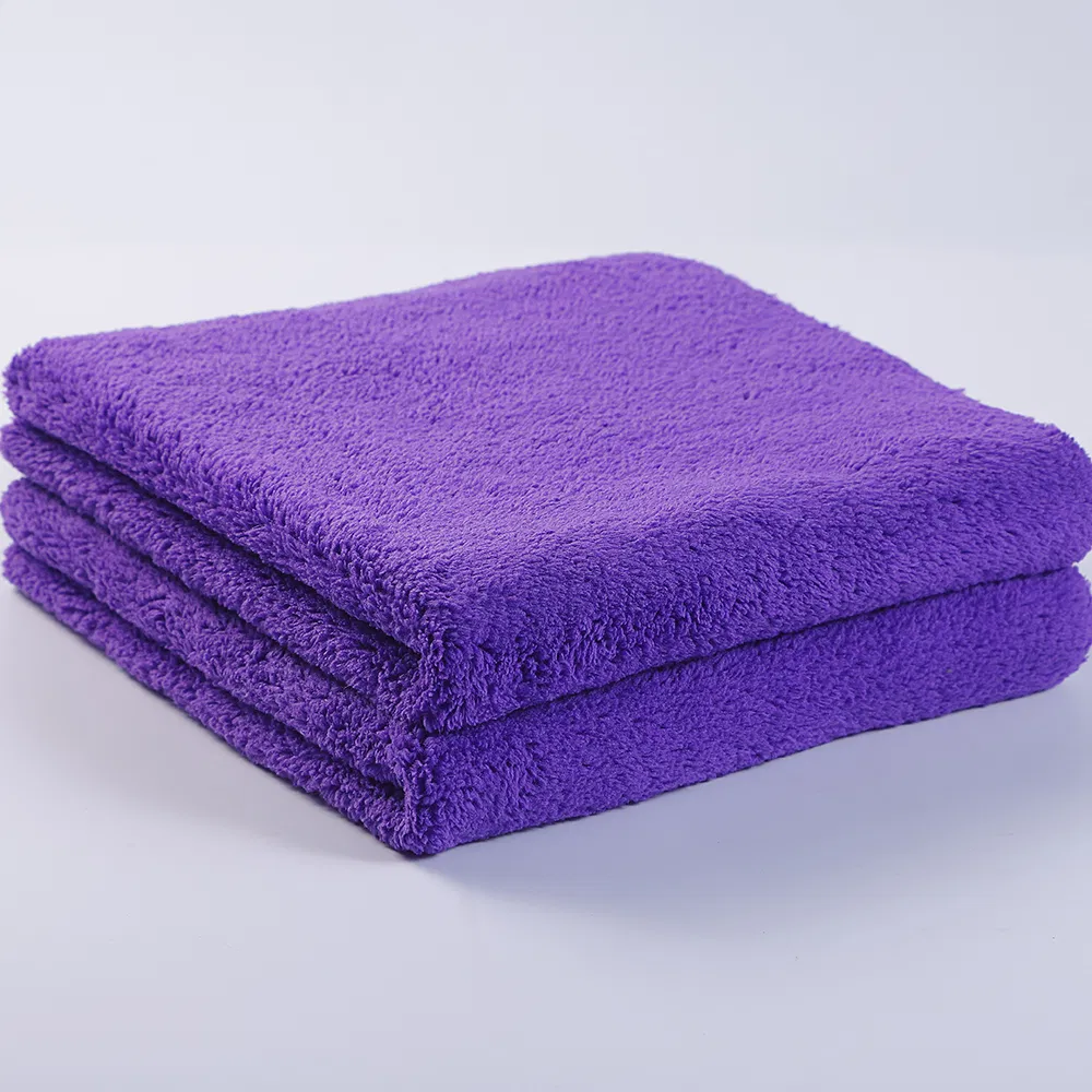 Custom 320GSM 400GSM 500GSM 600GSM Microfiber Plush Coral Velvet Cleaning Cloth