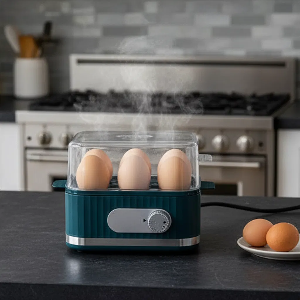 Efficient 6-Egg Boiler with Timer and Beep Alert Function