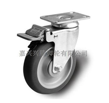 100mm Industrial Castor Wheels Swivel Top Plate with Brake for Storage Cart