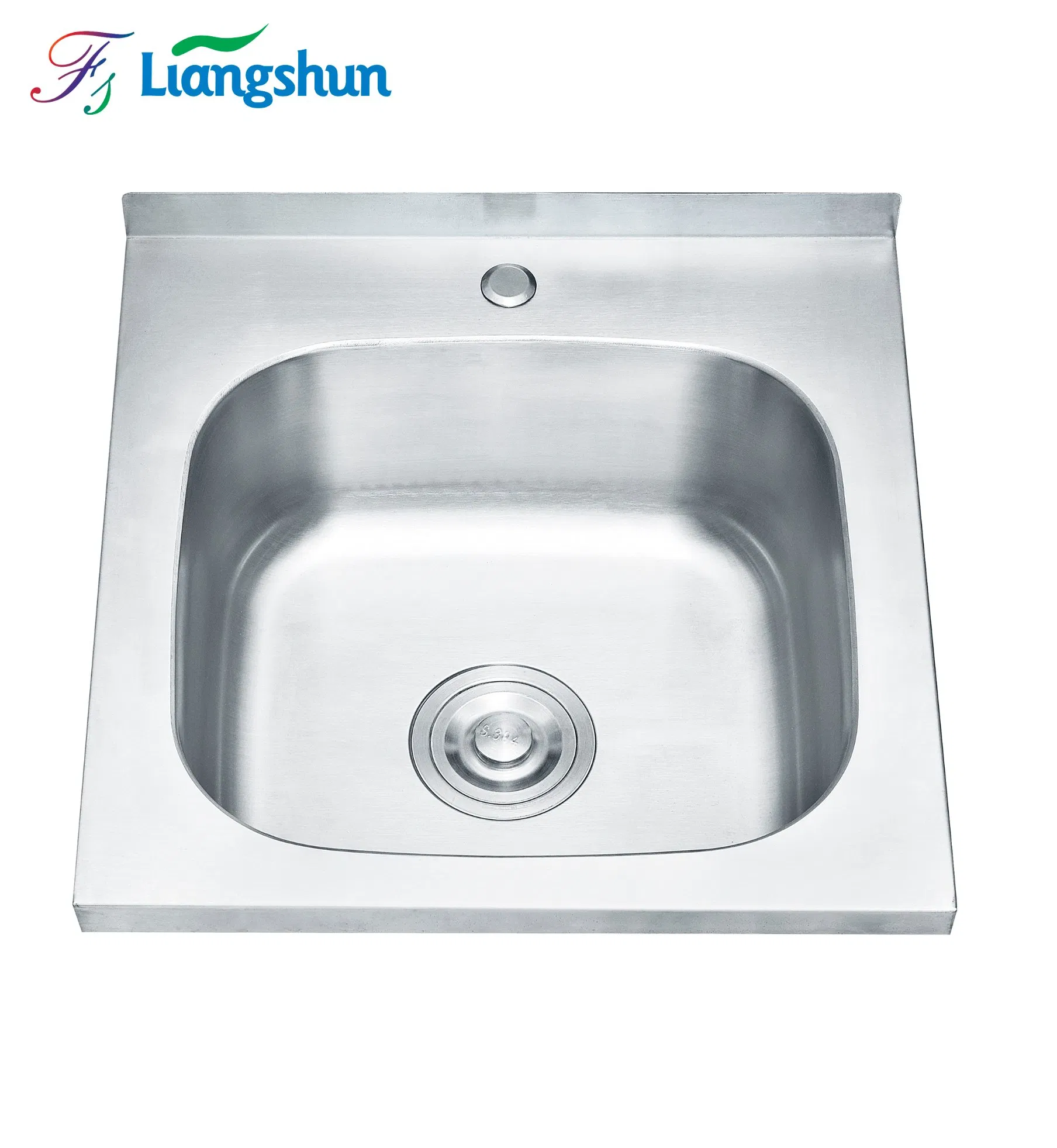 India Hot Sale Single Bowl Kitchen Sink with Plate 304/201 Stainless Steel Utility Sink