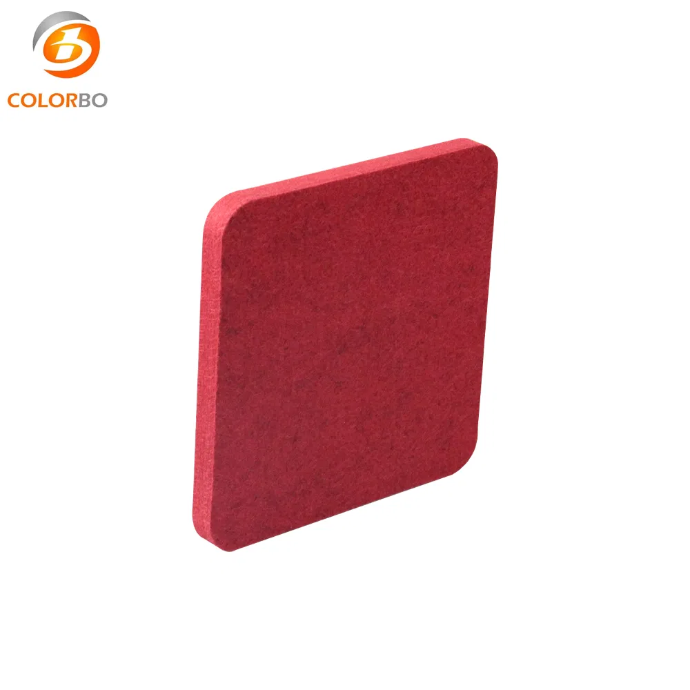3D Print Wall Tiles CBB20 Ruby Red Decoration Sound Absorption Material Wall 9mm Panel