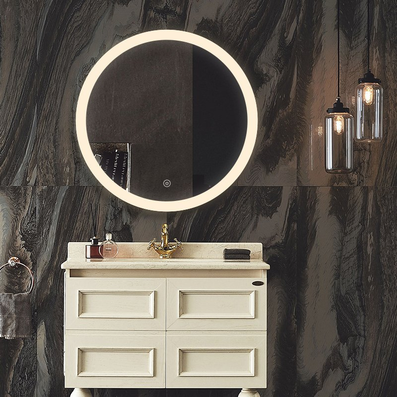 High Quality Round LED Bathroom/Hotel Glass Mirror (BM-2208)