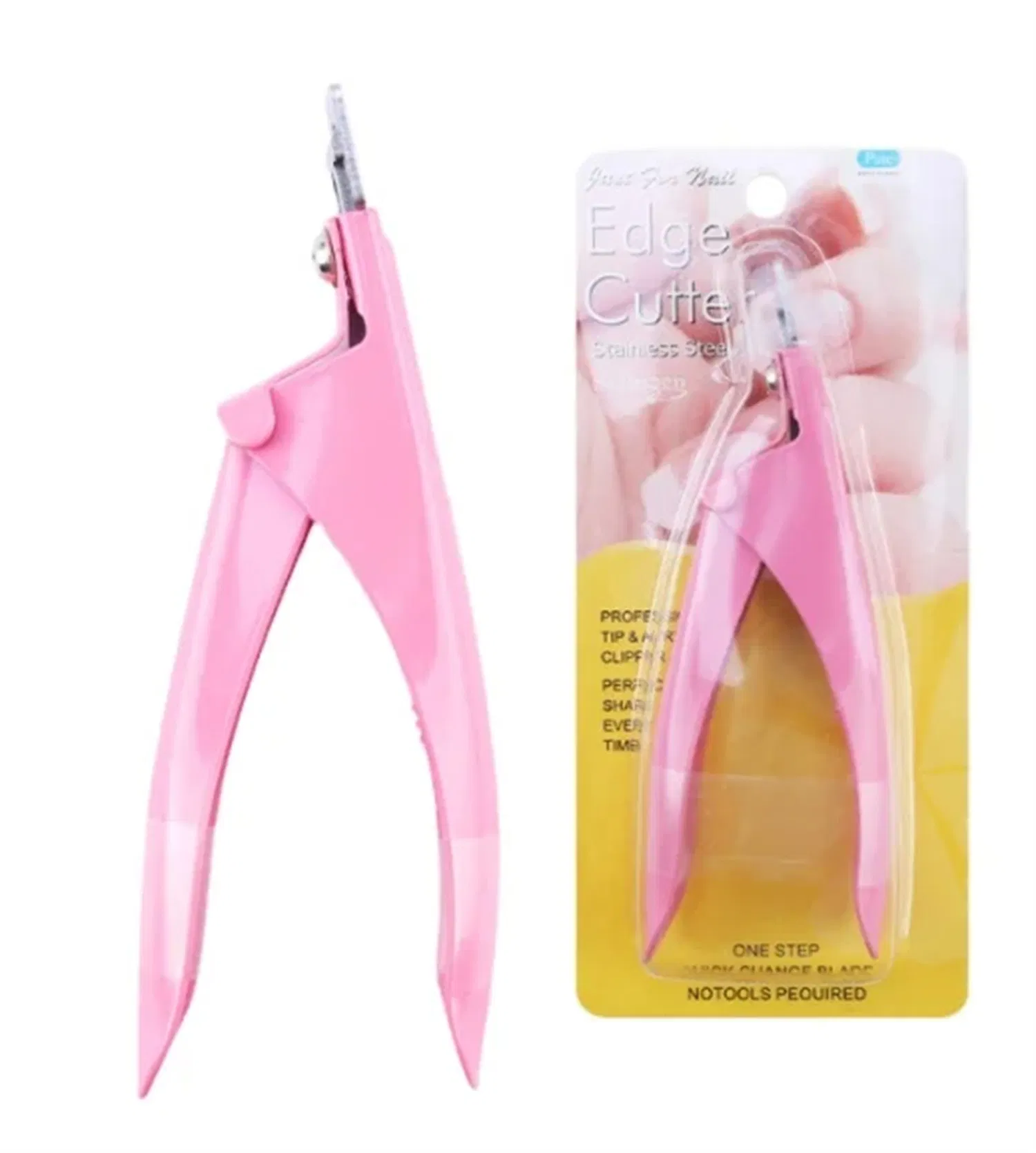 Professional Nail Art Clipper Special Type U Word False Tips Edge Cutters Manicure Colorful Stainless Steel Nail Art Tools