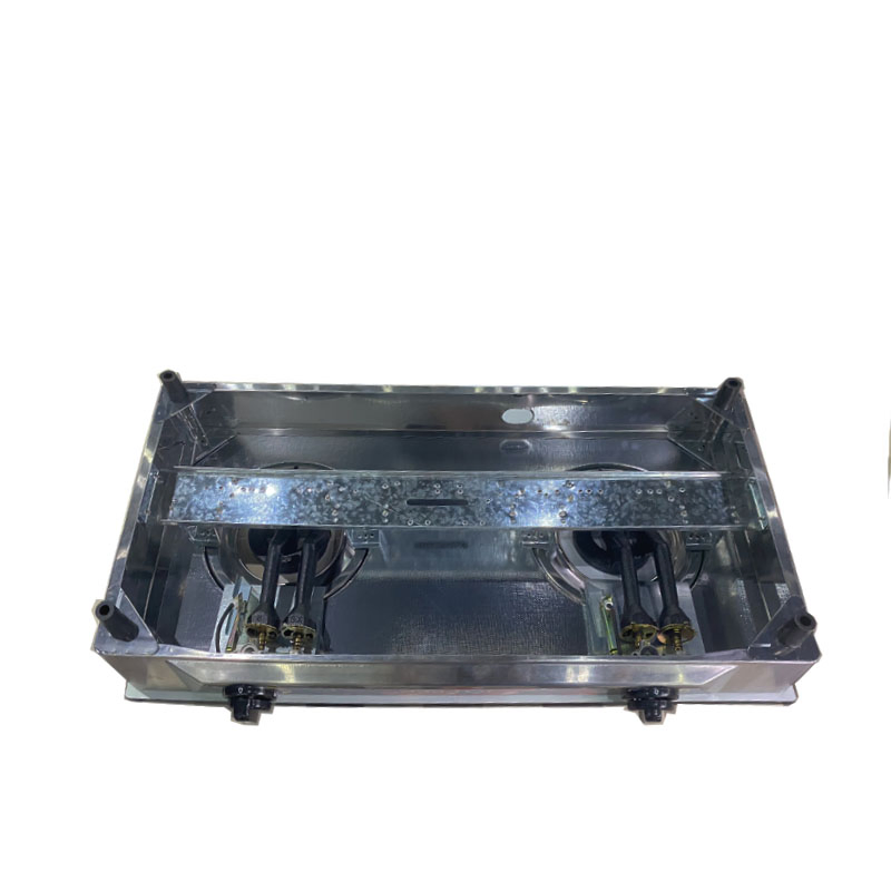 All Red Tempered Glass Honneycomb Burner Blue Fire Kitchen Appliance Gas Stove