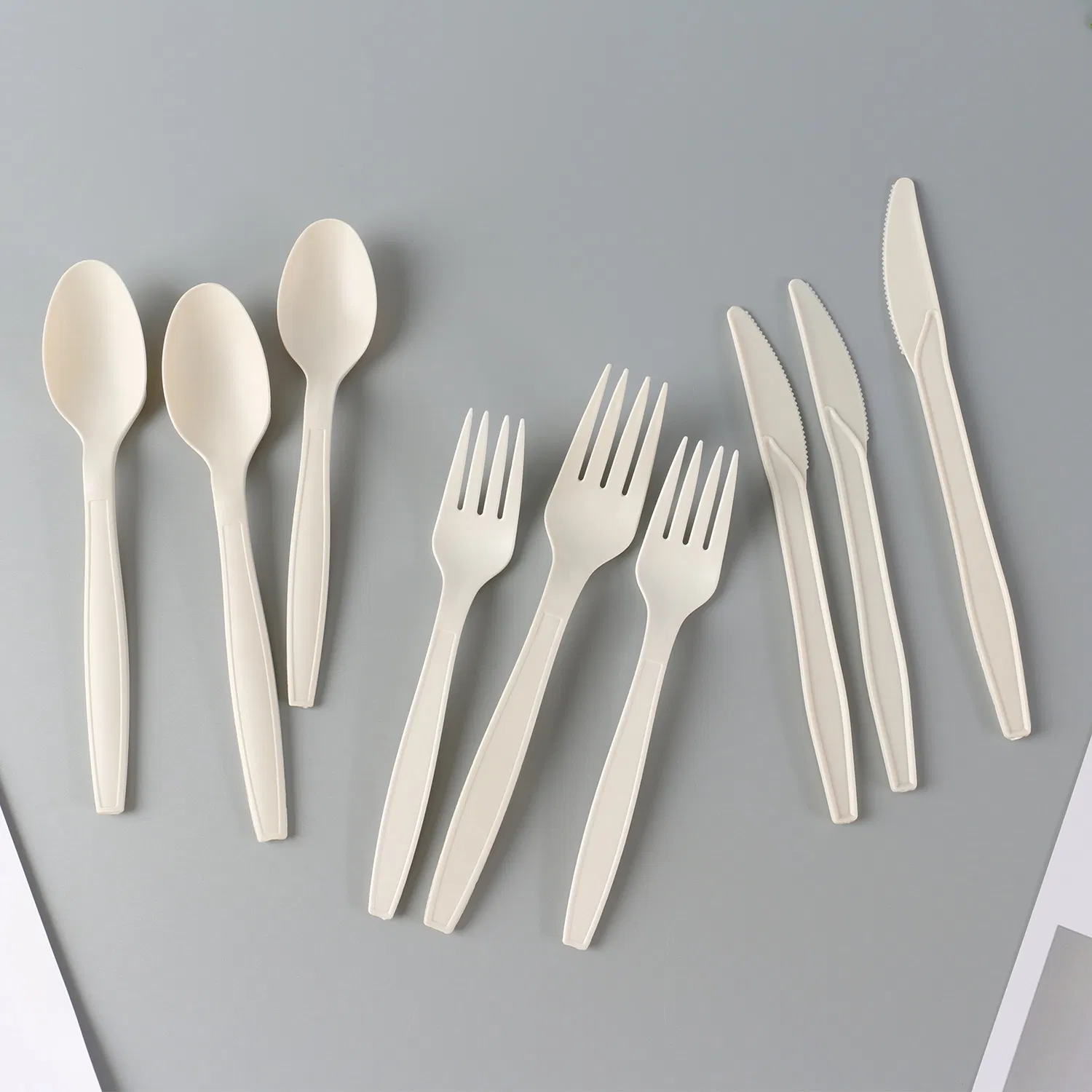 Biodegradable Disposable Eco Friendly Fork, Spoon, Knive Cutlery Set