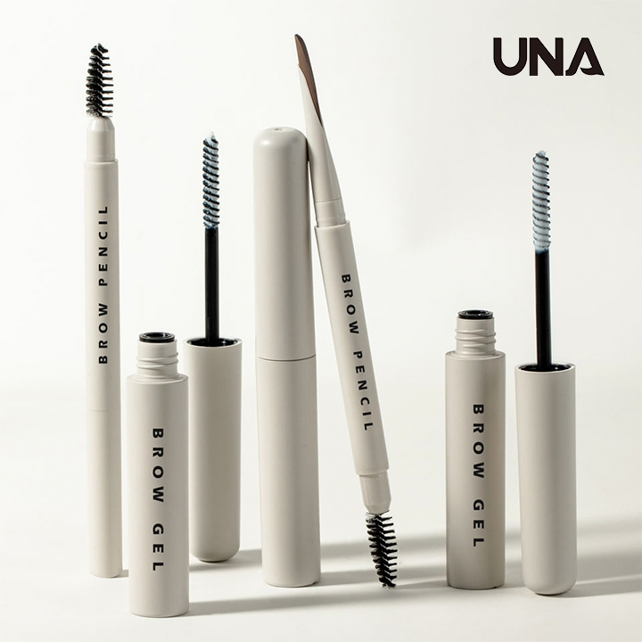 Custom Logo 2 in 1 Long Lasting Powdery Precision Naginata Eyebrow Pencil & Gel Glue Kit Waterproof Eyebrow Shaping Tool Kit