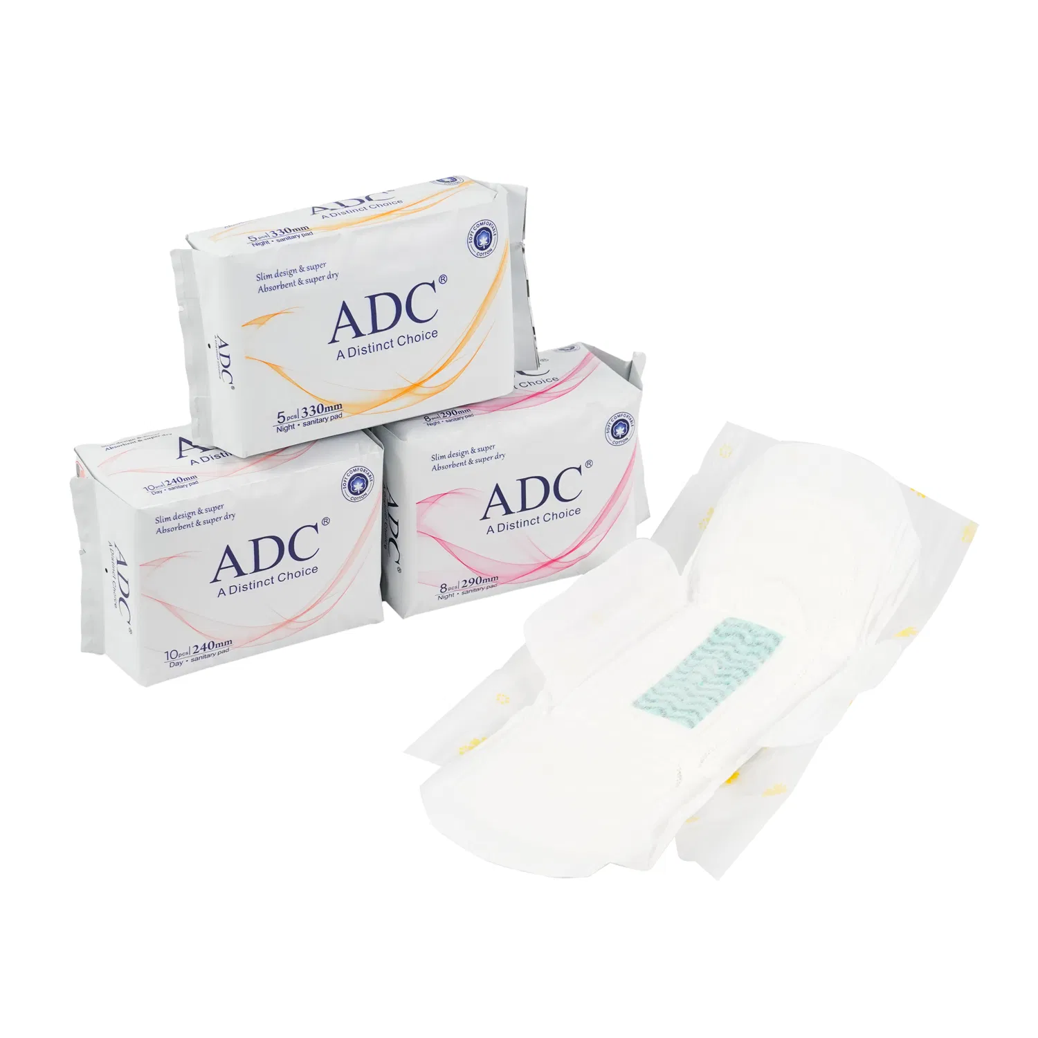 Non Toxic Durable Breathable Women Pad Sanitary Napkin