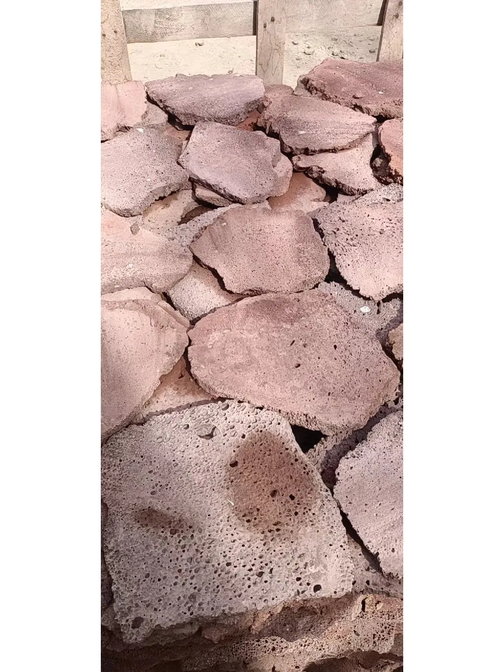 Natural Red Lavastone Volcanic Lava Rock Crazy Pattern Random