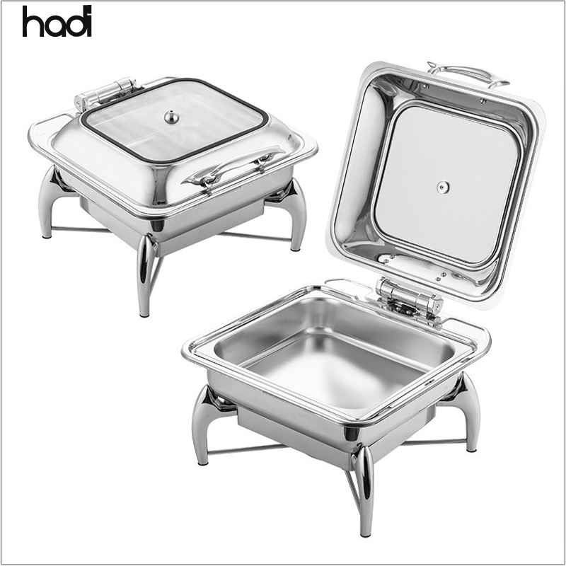 2025 New Arrival Catering Chafing Dish of Buffet Catering Stainless Steel Full Szie 5 Star Hotel Buffet Chafing Dish Gold