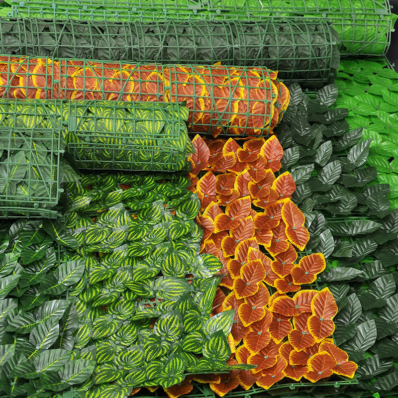 Synthetic Leaf Plastic Garden Privacy Hedge Outdoor Anti-UV Artificial IVY Fence