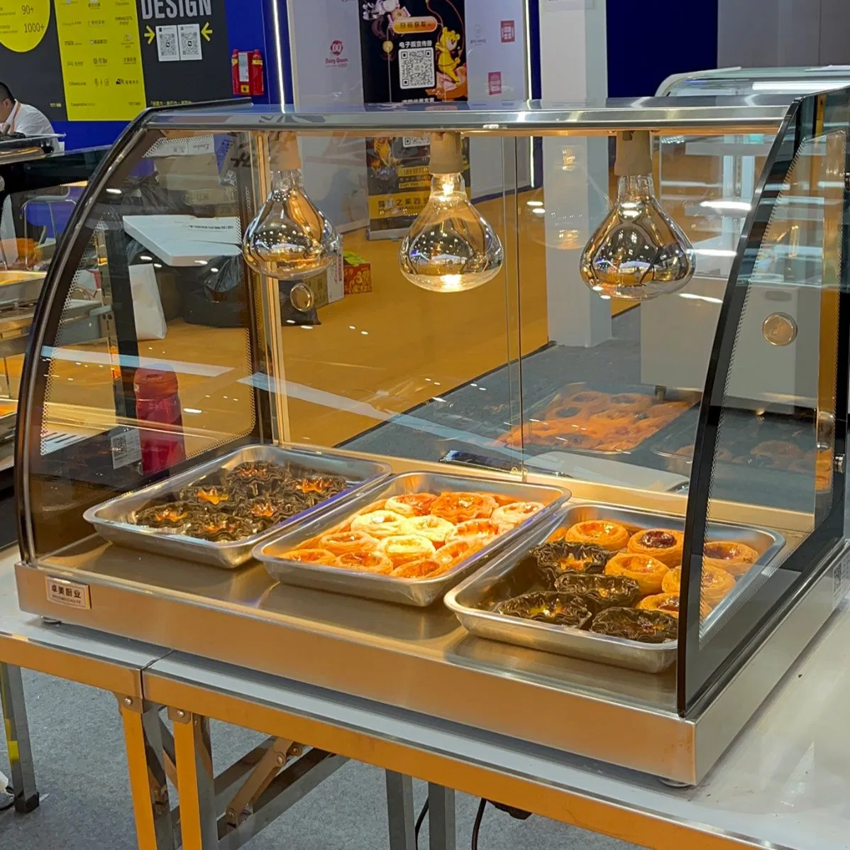 Custom Logo and Size Food Warming Display Cabinet Available From Professional Manufacturer