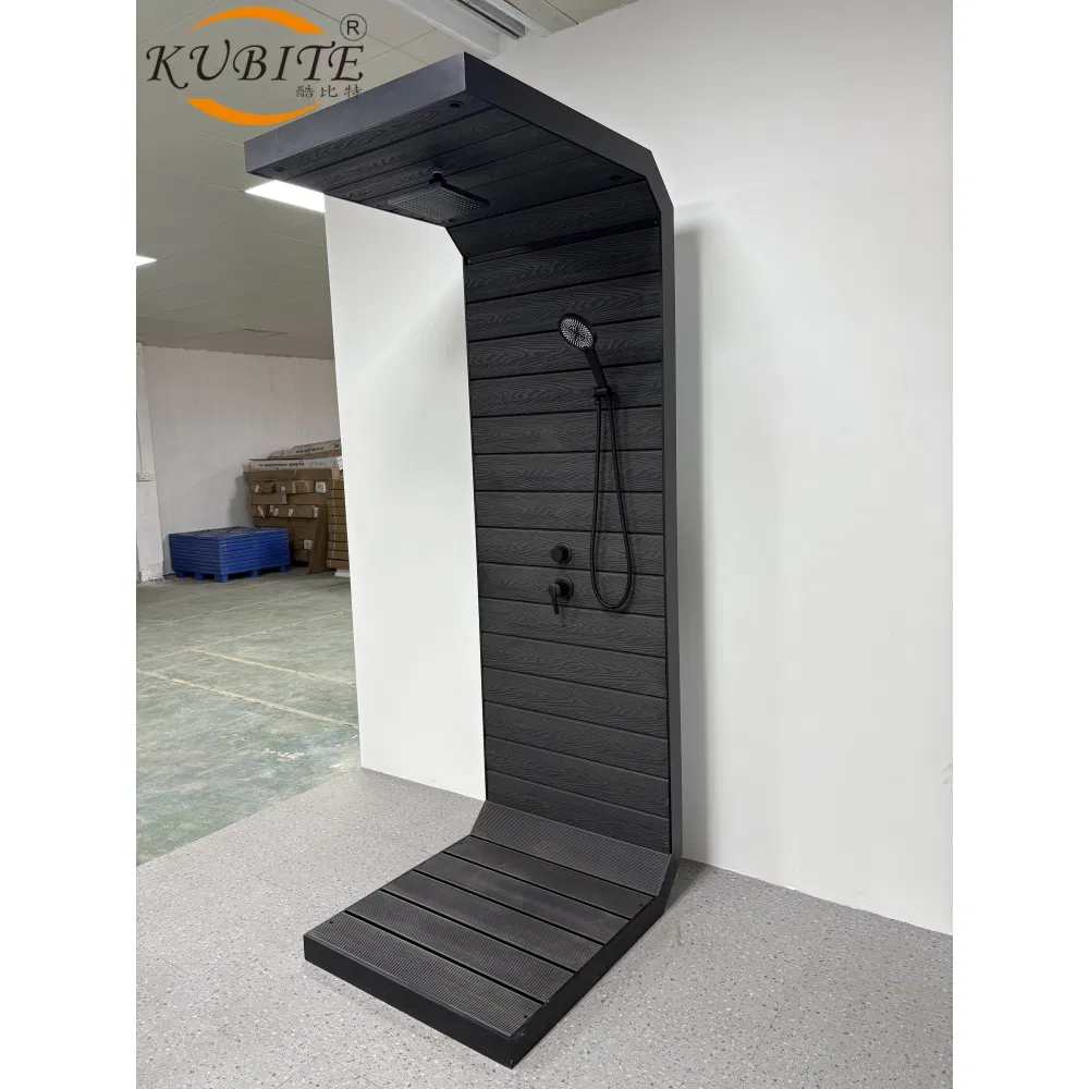 Minimalist Outdoor Shower Screen Featuring Baked Enamel Finish for Waterproof and Mildew-Resistant Protection Beach Shower Column