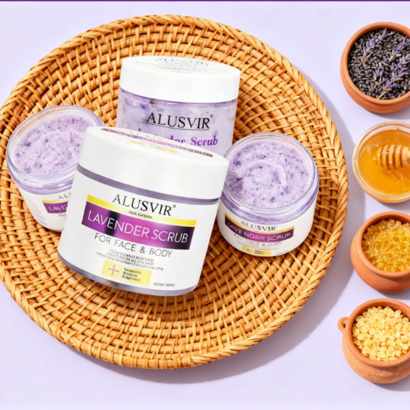 OEM Relaxing Aroma Therapeutic Grade Lavender Scrub for Body and Foot