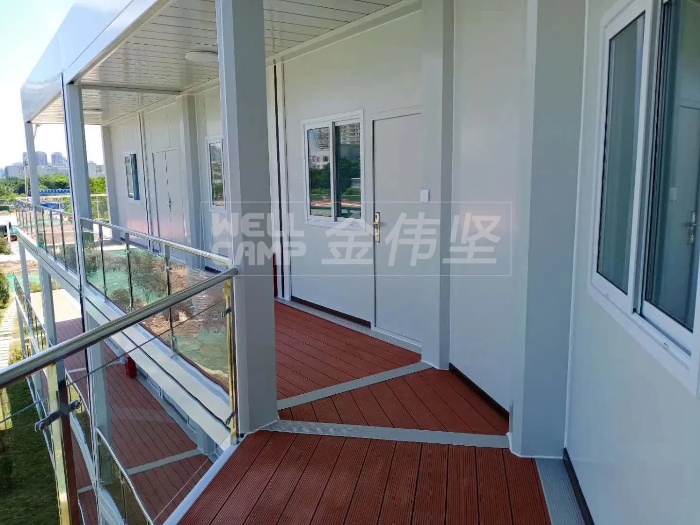 2022 Modern Design Glass Wall Prefabricated Hotel Building Modular Moveable Container Hotel Apartment Container Hotel Room