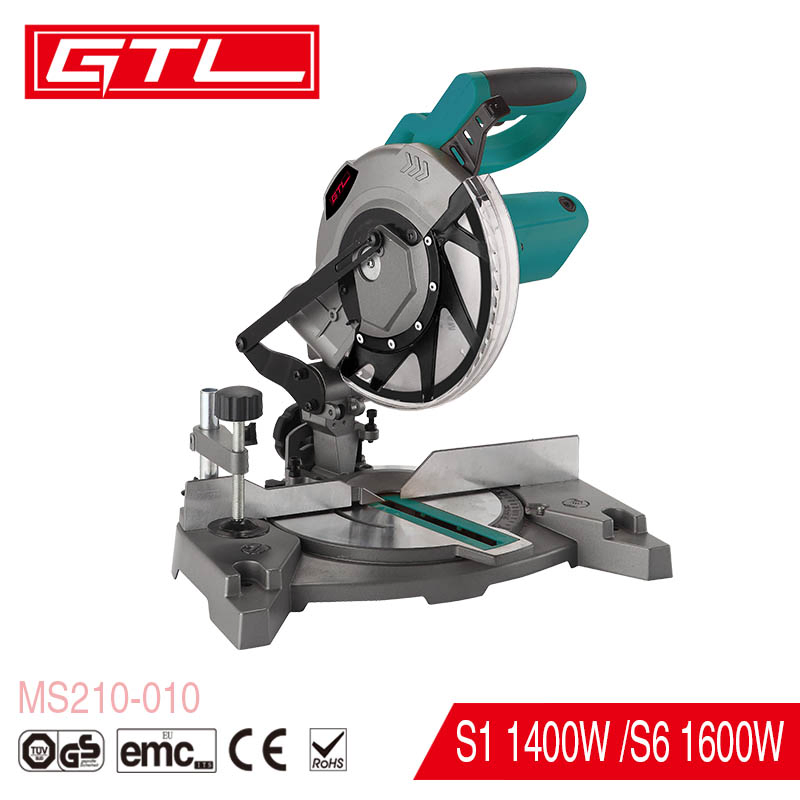 Electric Cutting Tools Slide Compound Miter Saw with Clamp &amp; Dust Bag (MS210-010)