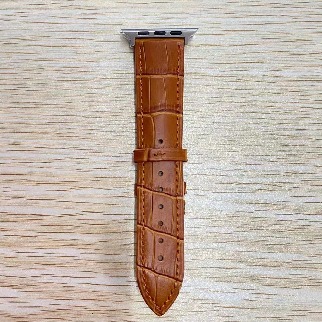 Vintage Genuine Leather Apple Watch Band Calf Watch Strap