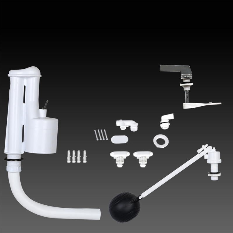 Toilet Flush Mechanism Kj-537, 538, 539, 540 Two-Piece PP High Quality Toilet Cistern Fittings Ball Valve