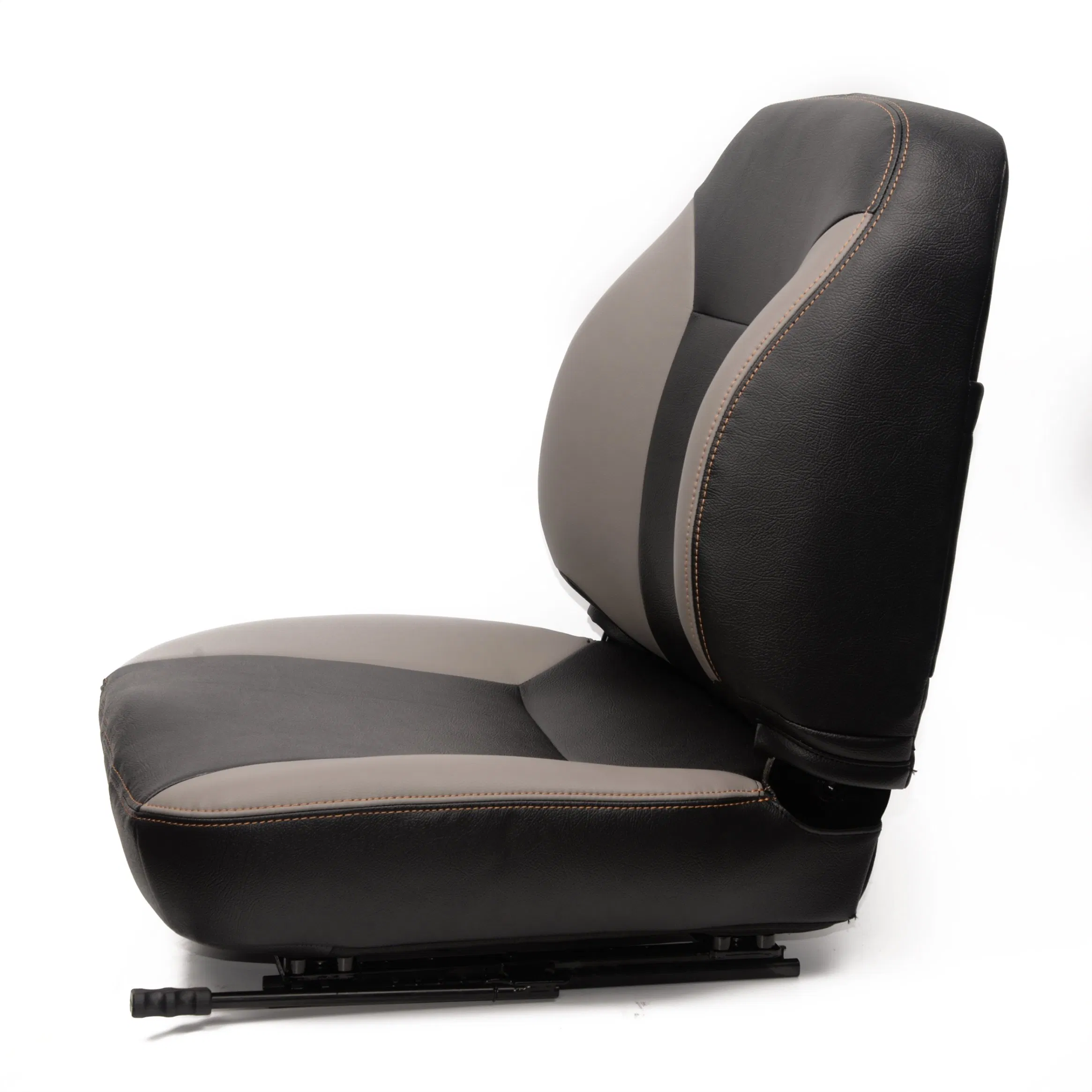 Replacement High-Back Steel Frame Tractor Seats with Heavy-Duty Black Vinyl Leather
