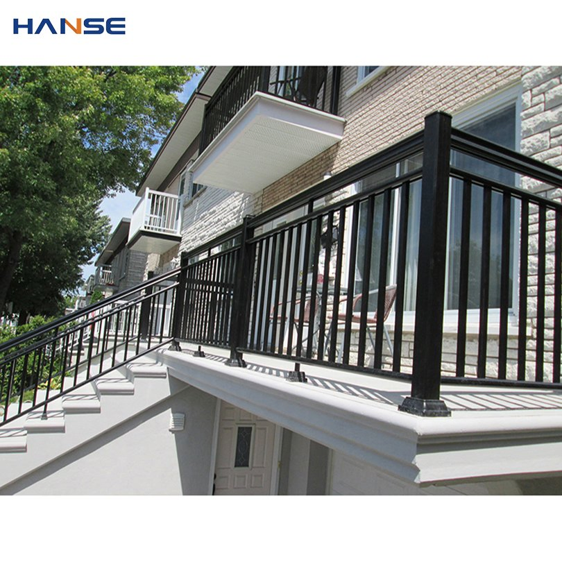 High Quality Cast Aluminium Stair Handrail Modern Balcony Villa Iron Stair Railing Balustrade Handrail