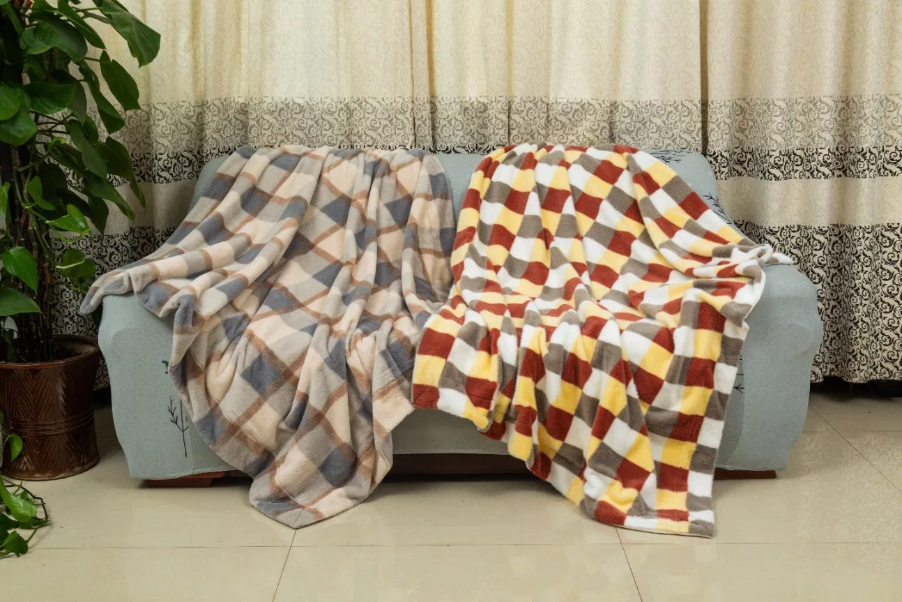 100% Polyester Super Soft New Printed Coral Fleece Blankets
