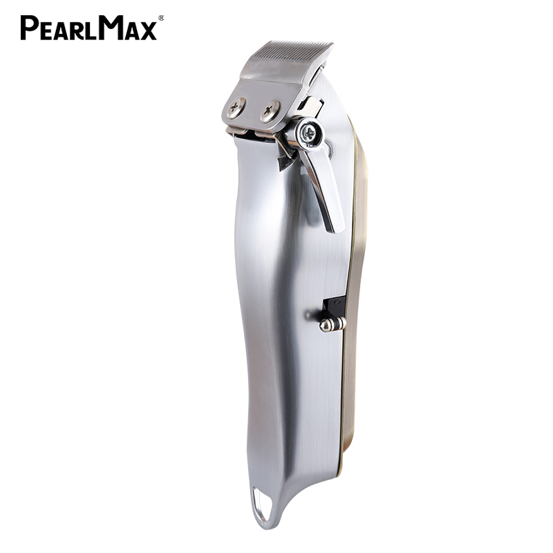 Pearlmax Electric Rechargeable Cordless High Quality Men Body Metal LCD Hair Clipper