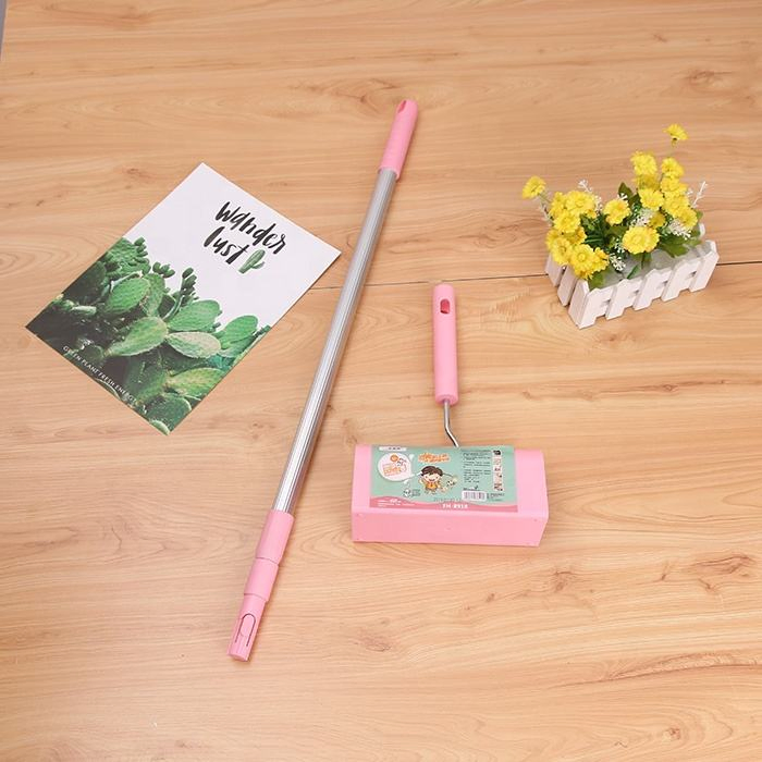Extendable Long Handle Cleaning Adhesive Paper Extra Large Sticky Mop Lint Roller for Carpet Floor