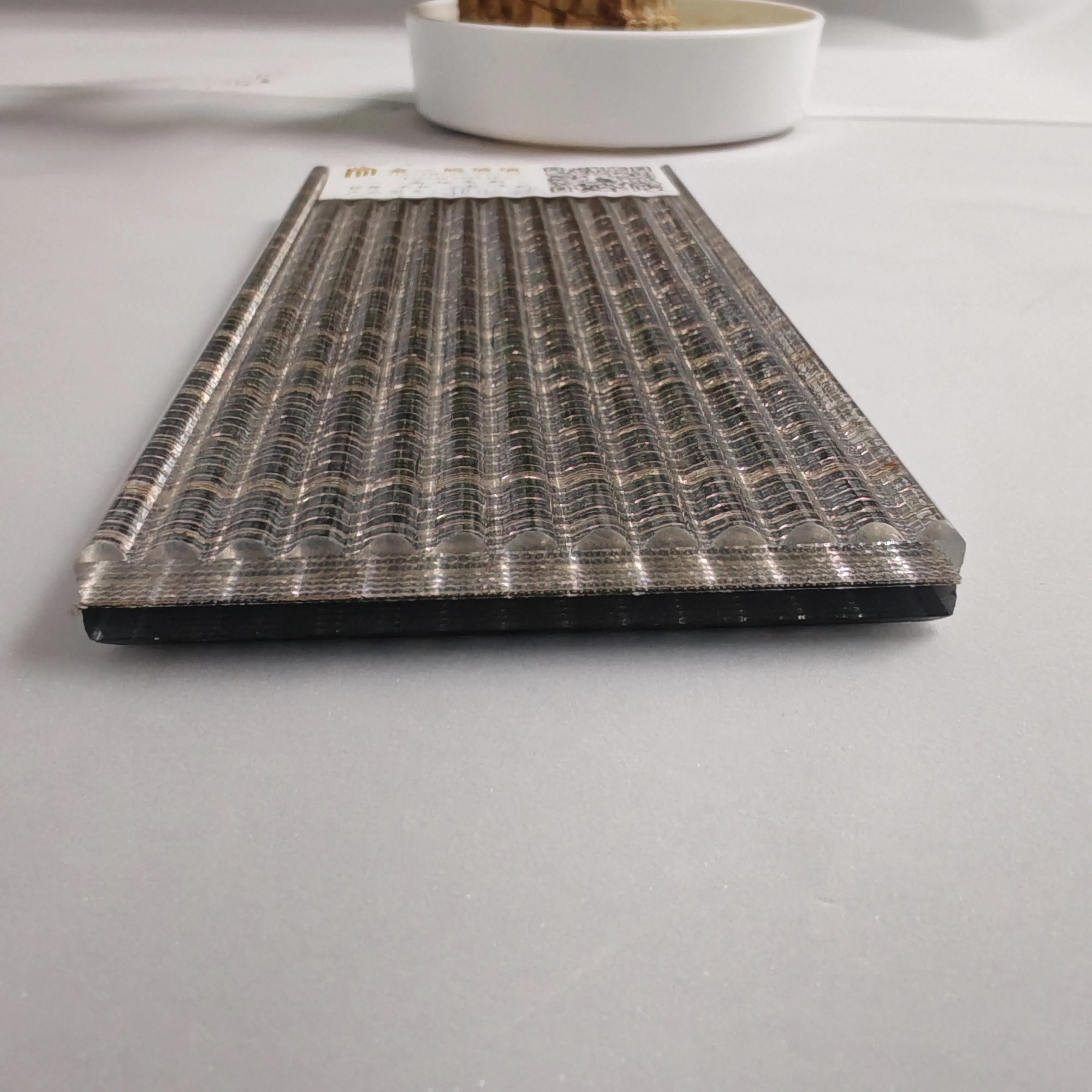 Elegant Laminated Glass Panels for Enhanced Safety with Fabric