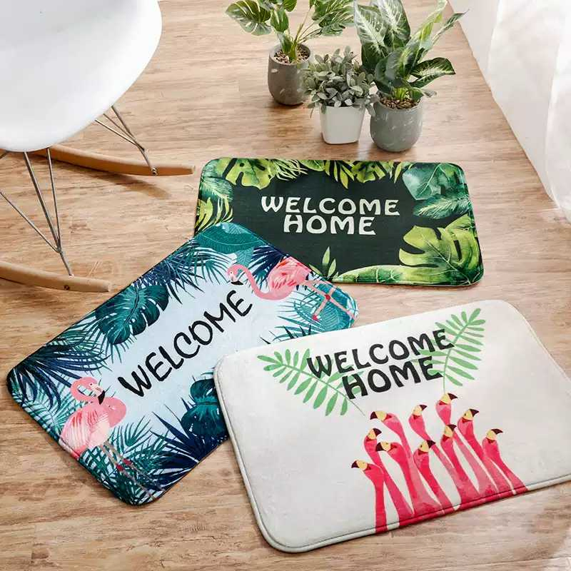 Economical Comfortable Washable Dustproof Eco Friendly Printing Room Mat, Kitchen Mat, Bath Mat
